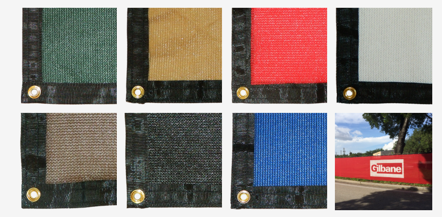 Construction windscreen color choices