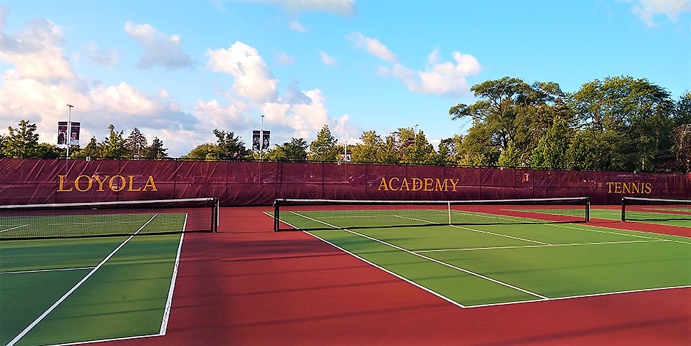 Recent Project: High School Tennis Court Windscreen
